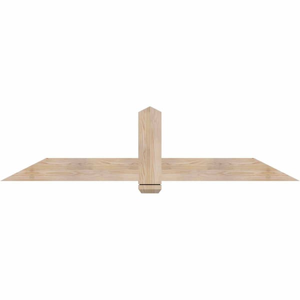 Ekena Millwork Eugene Smooth Timber Gable Bracket, Douglas Fir, 72"W x 18"H x 1 1/2"D x 5 1/2"F, 6/12 Pitch GBW072X18X0206EUG00SDF - main